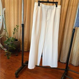 Versona White Wide-Leg Women's Pants